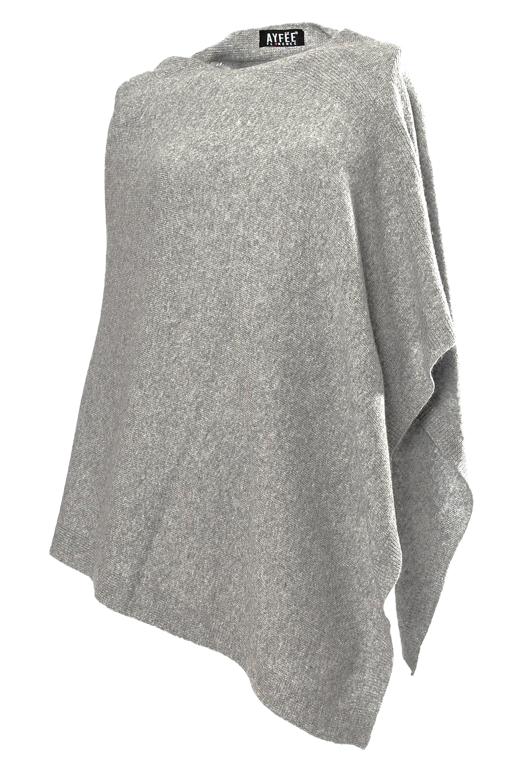 PONCHO MAGLIA, TG UNICA  - GREY